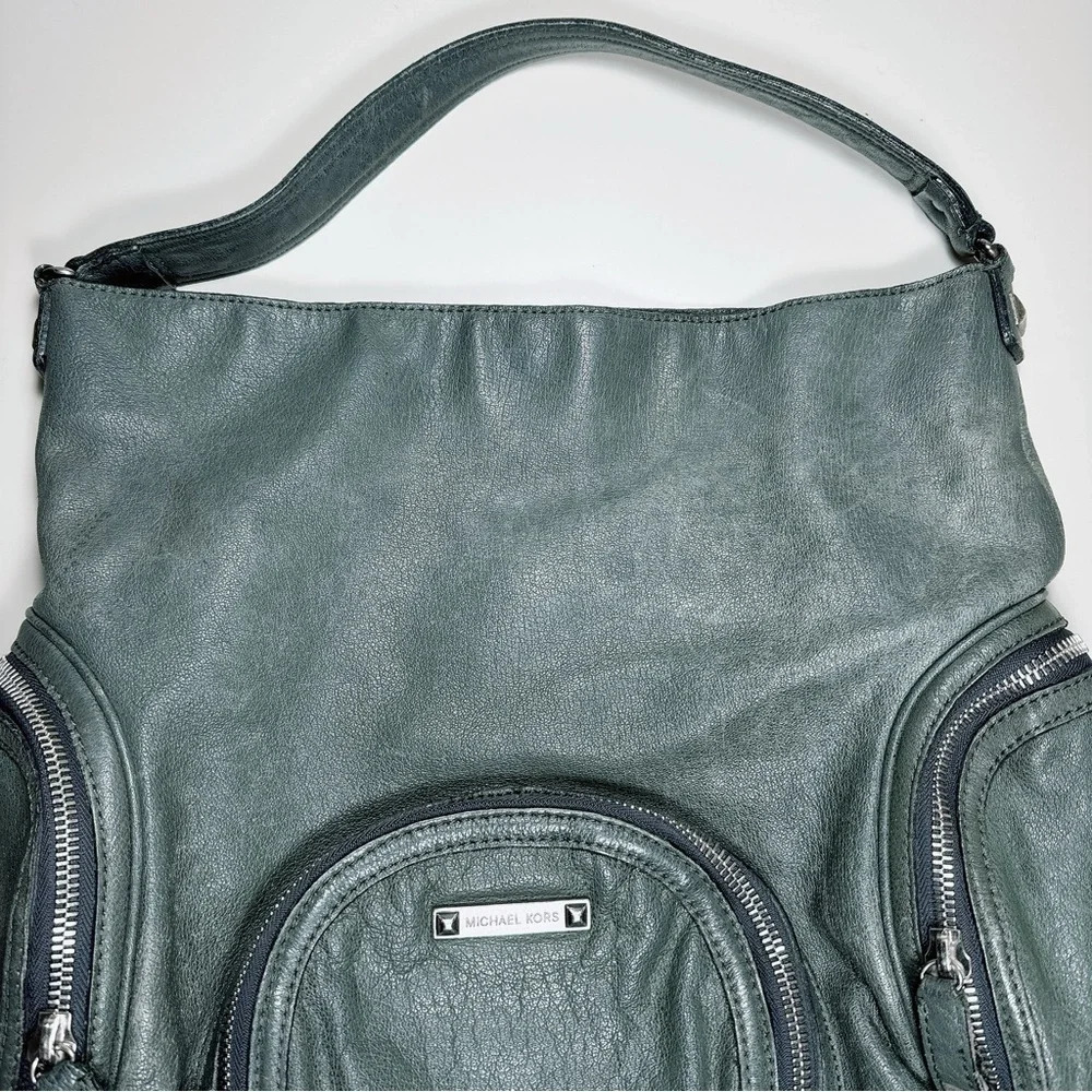 Michael Michael Kors Slouchy Washed Hobo Shoulder Bag - Picture 4 of 16